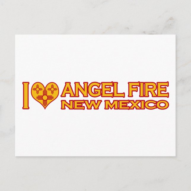 I Love Angel Fire, NM Postcard (Front)