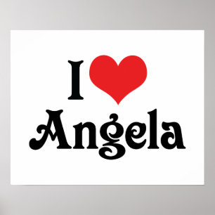 I Love Angela Poster