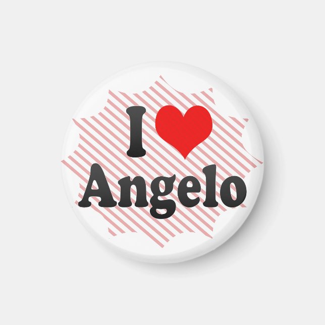 I love Angelo Magnet (Front)