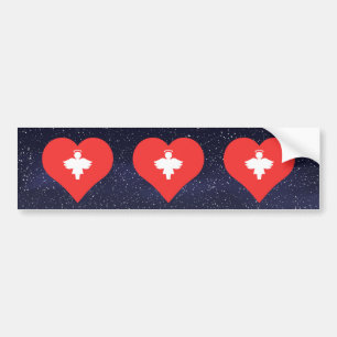 I Love Angels Bumper Sticker