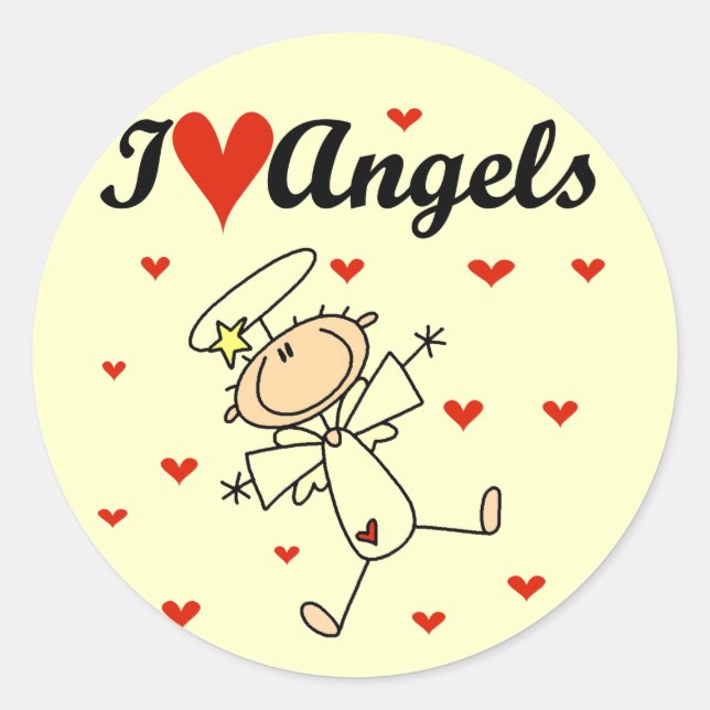 I Love Angels Stickers (Devant)