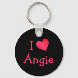 I Love Angie Keychain