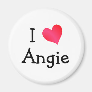 I Love Angie Magnet