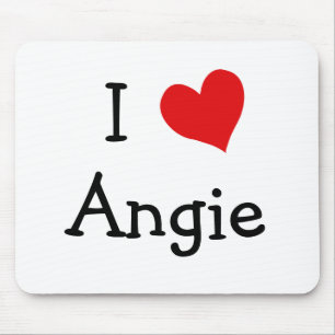 I Love Angie Mouse Pad
