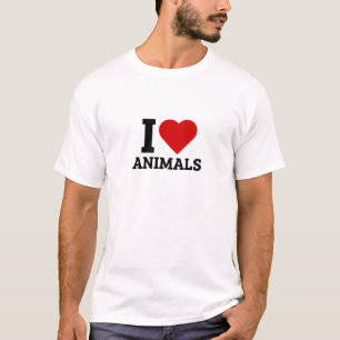 I Love Animals - Animals Lover T-Shirt