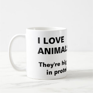 "I Love Animals" mug