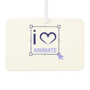 I Love Animate Air Freshener