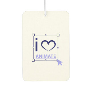 I Love Animate Air Freshener