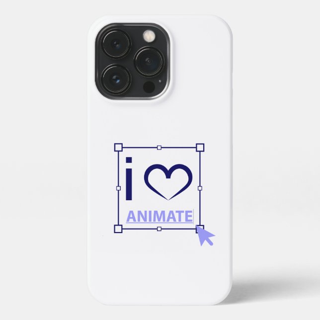 I Love Animate iPhone Case (Back)