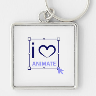 I Love Animate Keychain