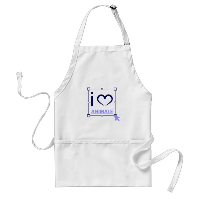 I Love Animate Standard Apron (Front)