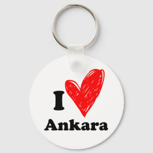 I Love Ankara Keychain