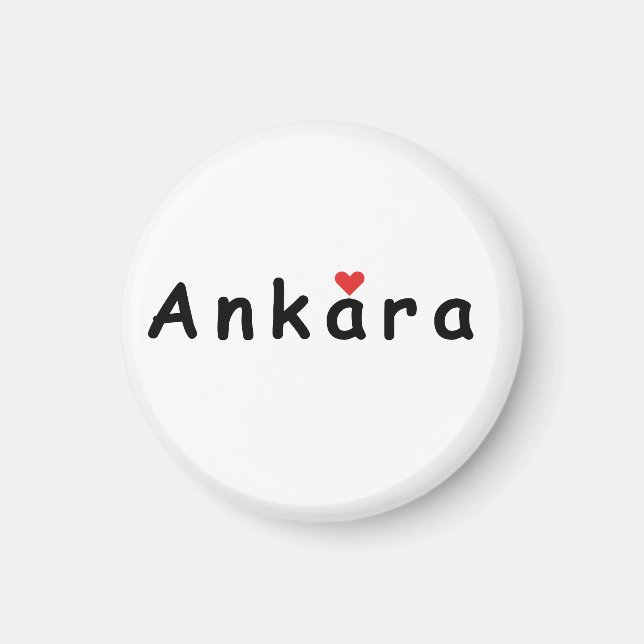 I love Ankara Magnet (Front)