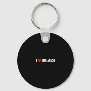 I Love Ann Arbor Michigan Heart Travel Trip Vacati Keychain