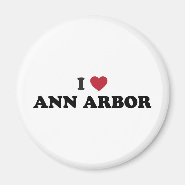 I Love Ann Arbor Michigan Magnet (Front)