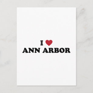 I Love Ann Arbor Michigan Postcard