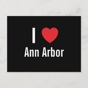 I love Ann Arbor Postcard