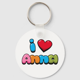 I Love Anna Keychain