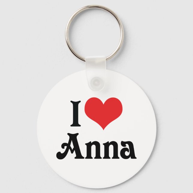 I Love Anna Keychain (Front)