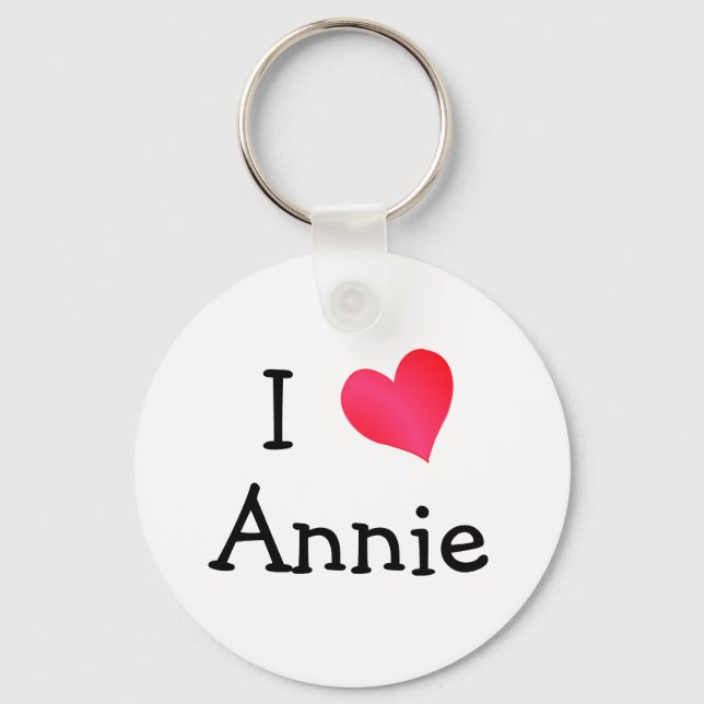 I Love Annie Keychain (Front)