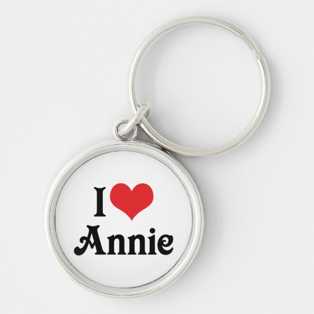 I Love Annie Keychain (Front)