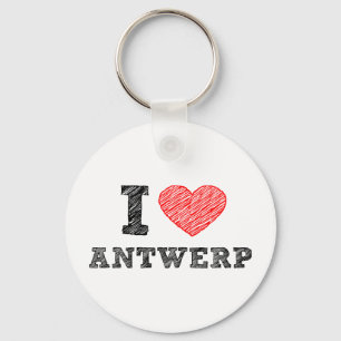 I Love Antwerp Keychain