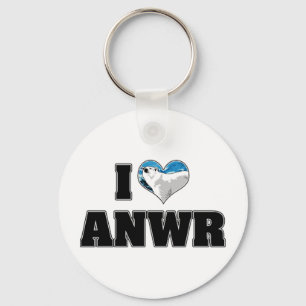 I Love ANWR Keychain