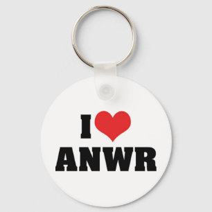 I Love ANWR Keychain