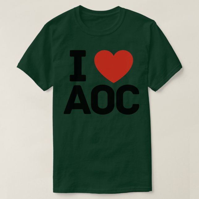 I Love AOC T-Shirt (Design Front)