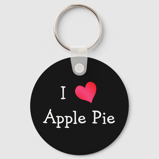 I Love Apple Pie Keychain (Front)