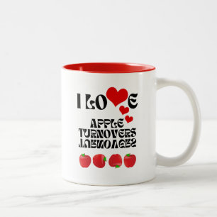 I LOVE Apple Turnovers Two-Tone Coffee Mug