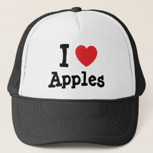 I love Apples heart T-Shirt Trucker Hat