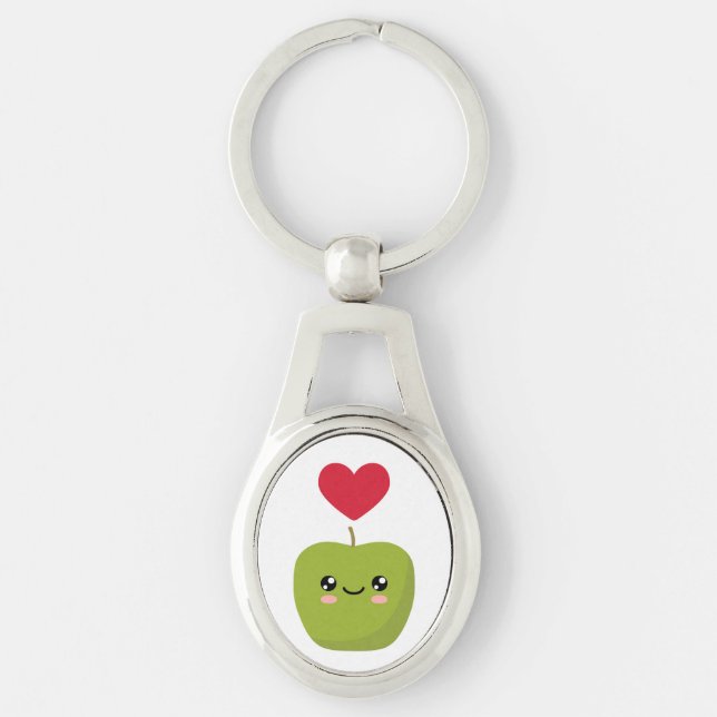 I love Apples Keychain (Front)