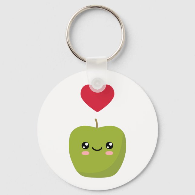 I love Apples Keychain (Front)