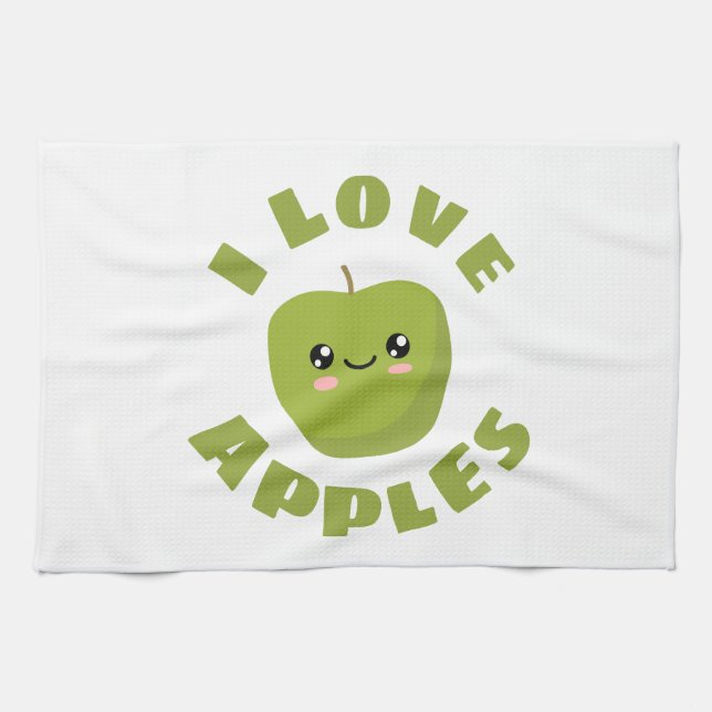 I love Apples Kitchen Towel (Horizontal)