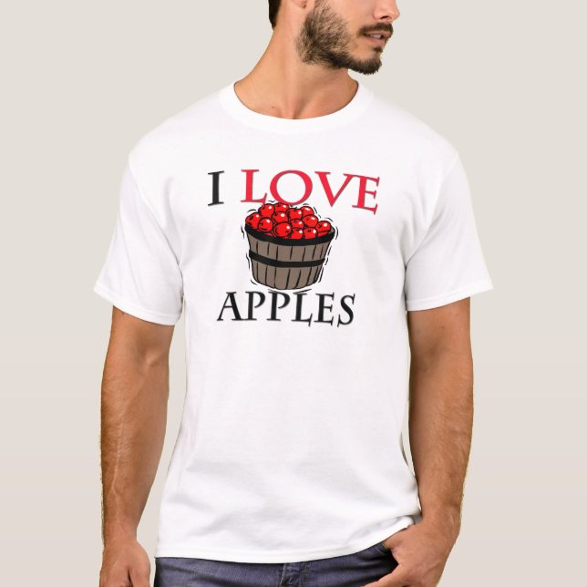 I Love Apples T-Shirt (Front)