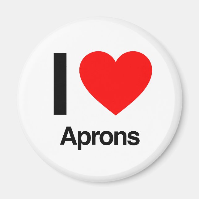 i love aprons magnet (Front)