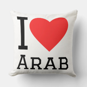 I love arab throw pillow