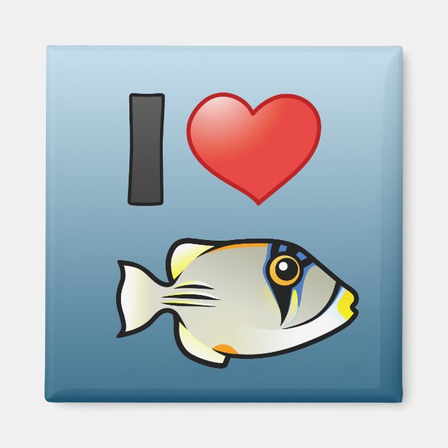 I Love Arabian Picassofish Magnet (Front)