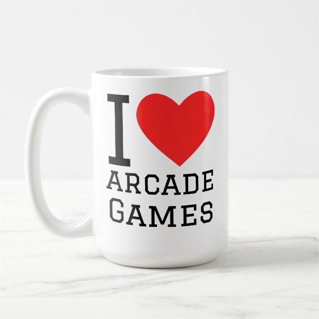 I love arcade games  coffee mug (Left)