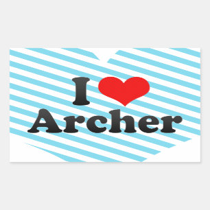 I love Archer Sticker