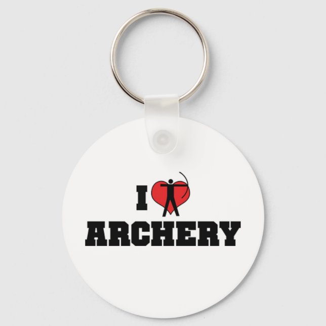 I Love Archery Keychain (Front)