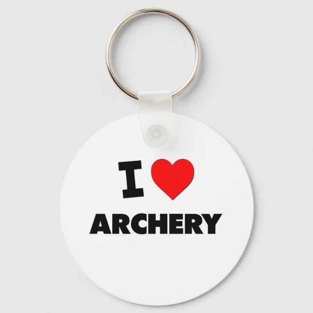 I Love Archery Keychain (Front)