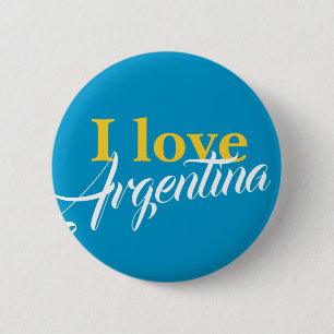 I love Argentina 2 Inch Round Button