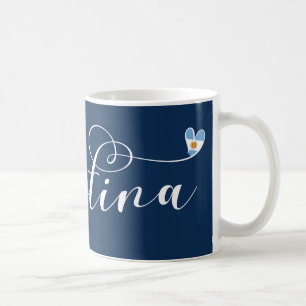 I Love Argentina, Argentine Flag Heart Coffee Mug
