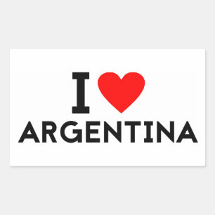 i love Argentina country nation heart symbol text Sticker
