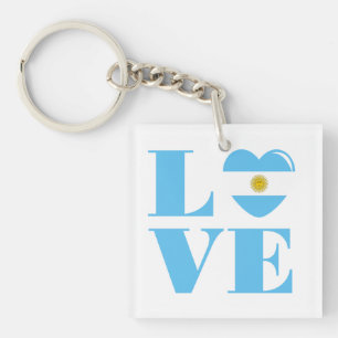 I love Argentina Keychain