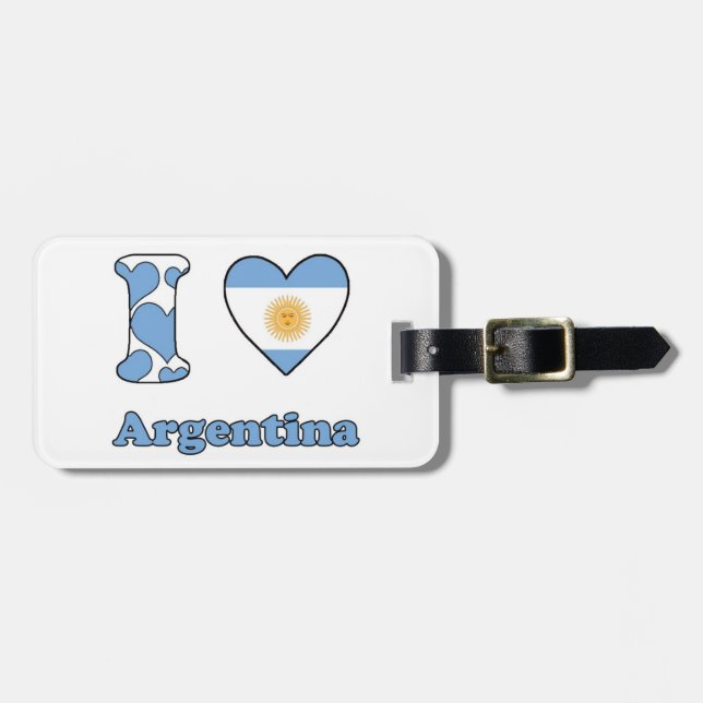 I love Argentina Luggage Tag (Front Horizontal)