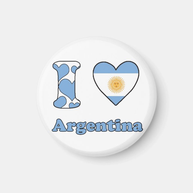 I love Argentina Magnet (Front)