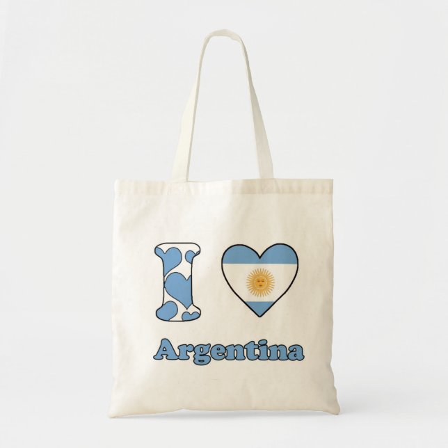 I love Argentina Tote Bag (Front)